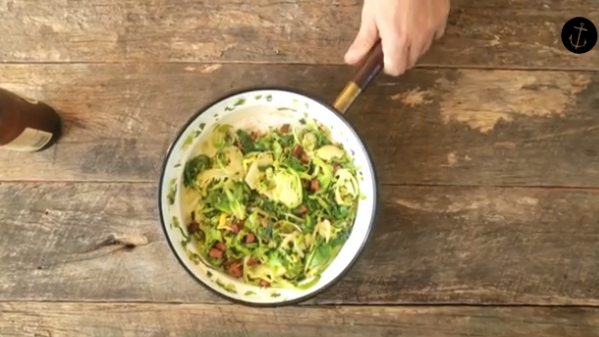 How to make Brussel Sprout and Kale Salad