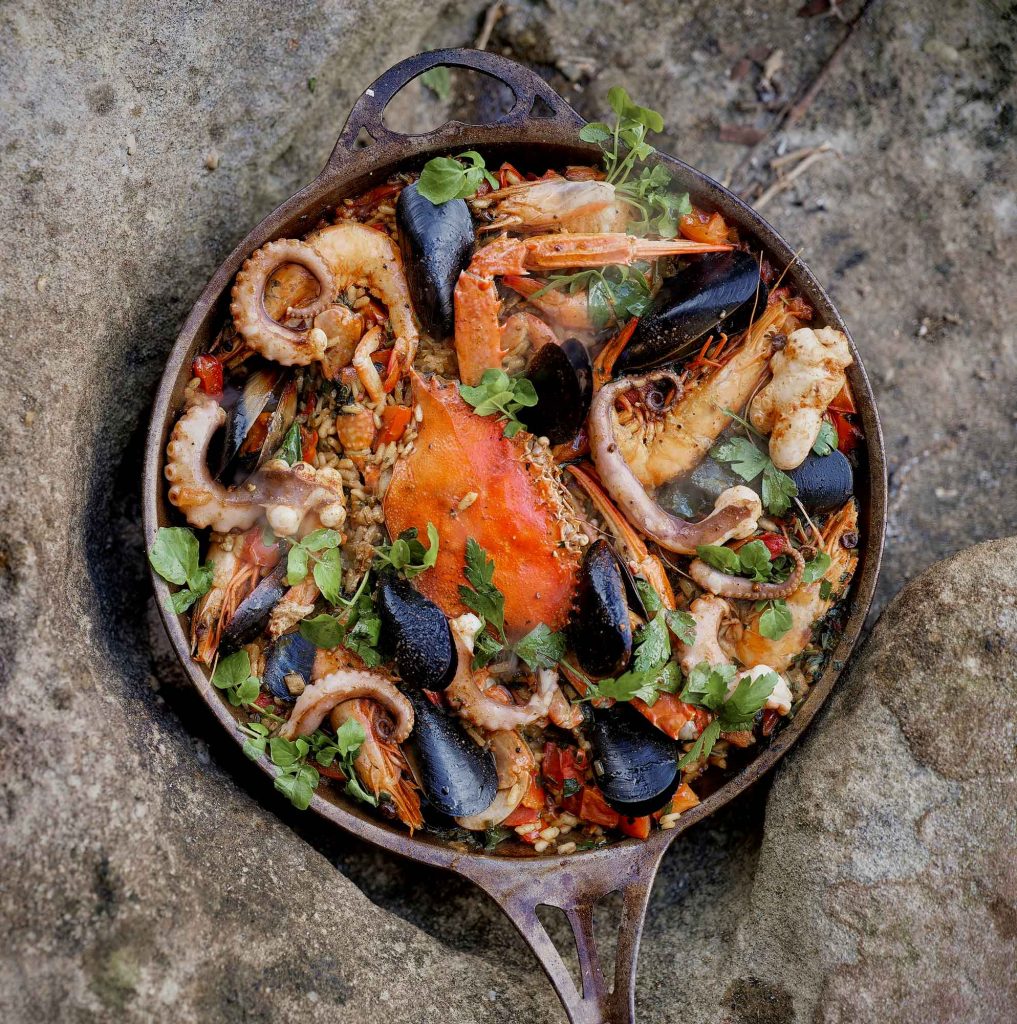 Seafood paella recipe